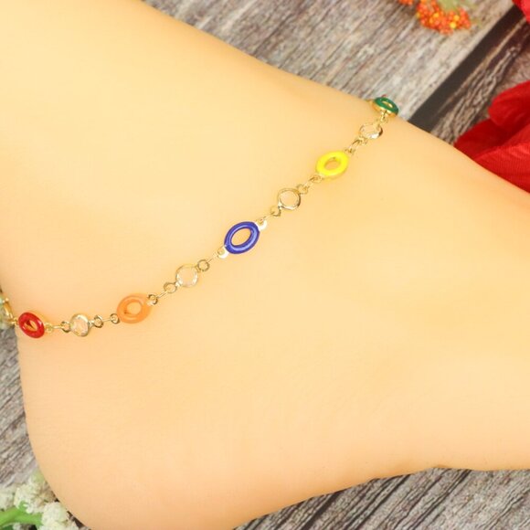 "Elegant Handmade Anklet – Delicate Jewelry for Women, MAR091841 - Picture 9 of 10